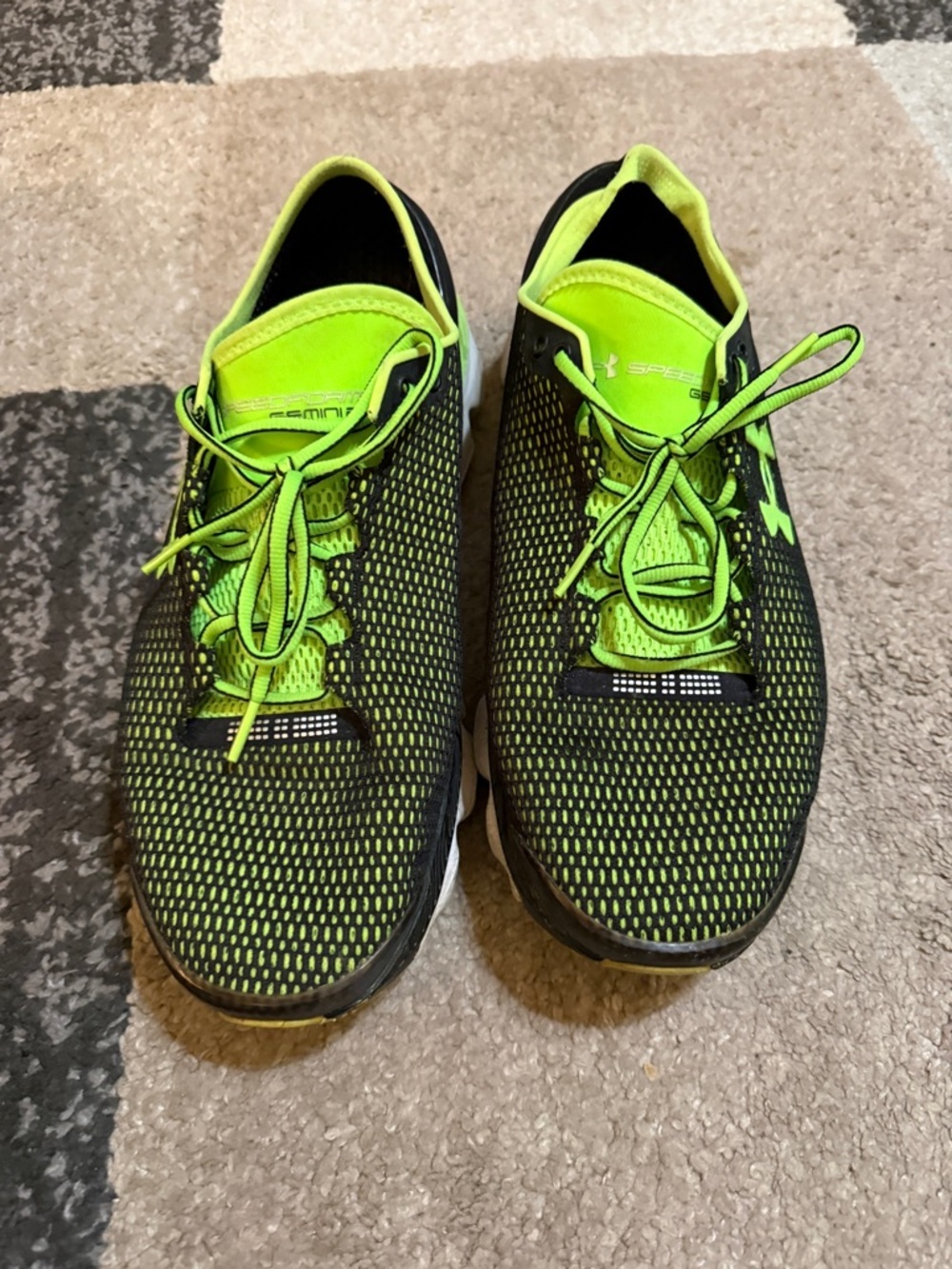 Men's Under Armour Speedform Gemini 2.1 running neon green Sneakers-13